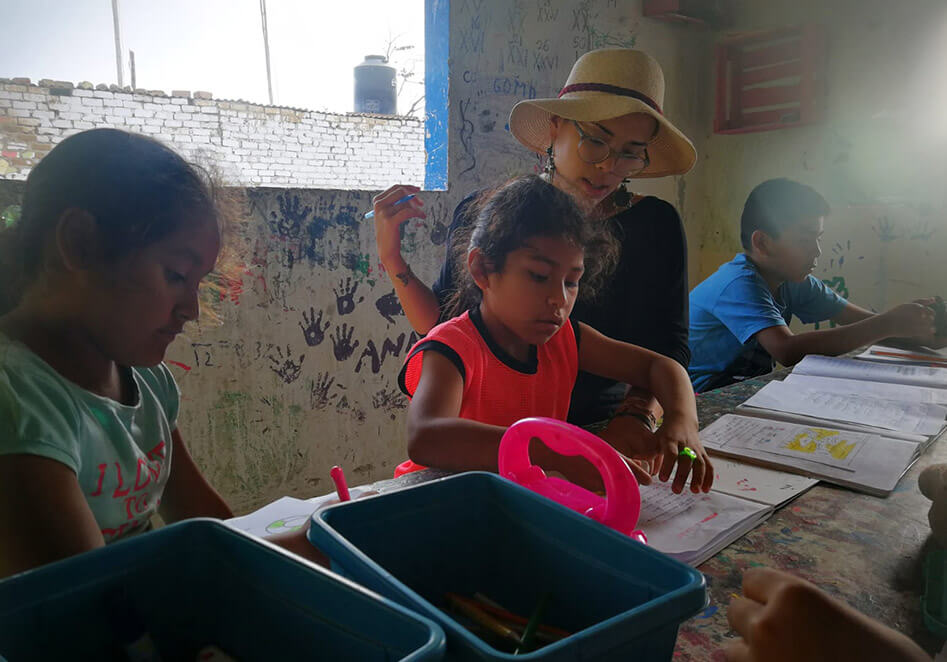 Homework programme by Concrete Jungle Foundation in Peru